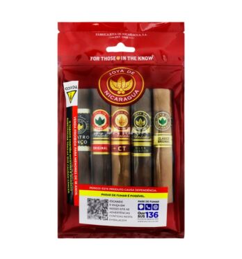 Kit de 5 Charutos Joya de Nicaragua Mixed Go Pack de frente tabacaria da mata