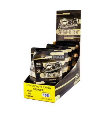 Caixa de Bombaco Virgínia Gold Café Crema de lado tabacaria da mata