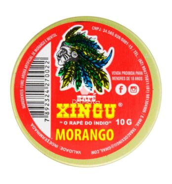 Rapé Xingu Morango de frente tabacaria da mata