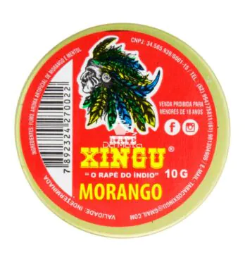 Rapé Xingu Morango de frente tabacaria da mata