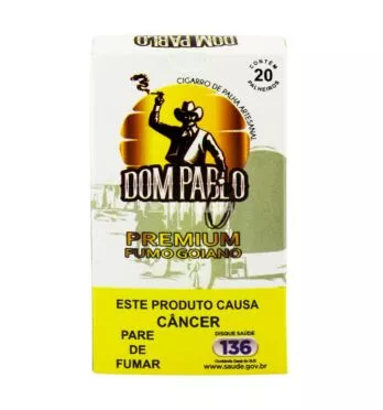 Palheiro Dom Pablo Premium Goiano de frente tabacaria da mata 