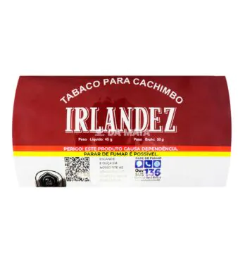 Irlandez P/ Cachimbo Cereja 45g de frente tabacaria da mata