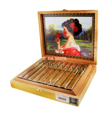 Caixa de Charuto Dona Flor Pirâmide Connecticut de lado tabacaria da mata
