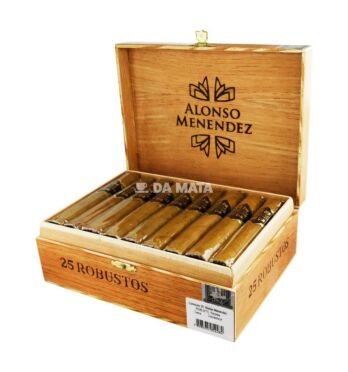 Caixa de Charuto Alonso Menendez Robusto Conneticut aberta tabacaria da mata 