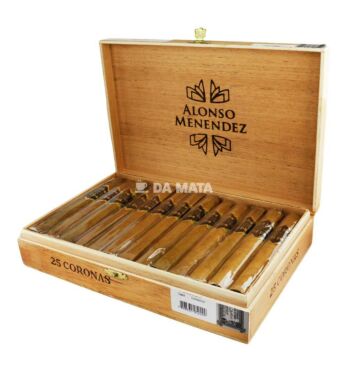 Caixa de Charuto Alonso Menendez Corona Connecticut aberta tabacaria da mata 