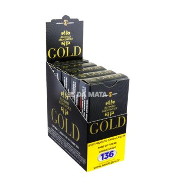 Caixa de Cigarrilha Alonso Menendez Gold Original de lado tabacaria da mata