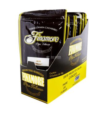 Caixa de Finamore Para Cachimbo Rum de lado tabacaria da mata
