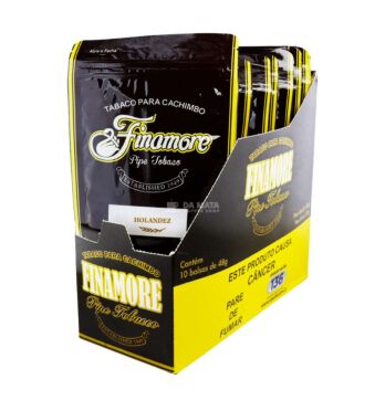 Caixa de Finamore Para Cachimbo Holandez de lado tabacaria da mata