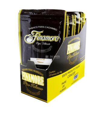 Caixa de Finamore Para Cachimbo Pistache de lado tabacaria da mata