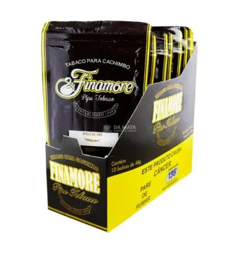 Caixa de Finamore Para Cachimbo Pistache de lado tabacaria da mata