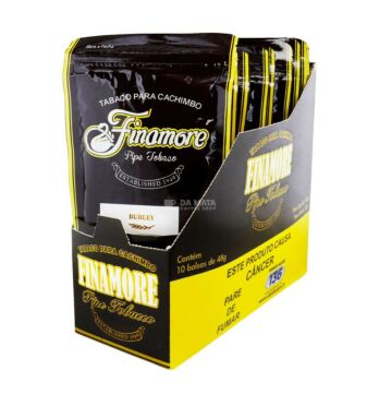Caixa de Finamore Para Cachimbo Burley de frente tabacaria da mata