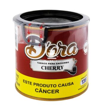 Lata de D'ora Cherry 50g de frente tabacaria da mata