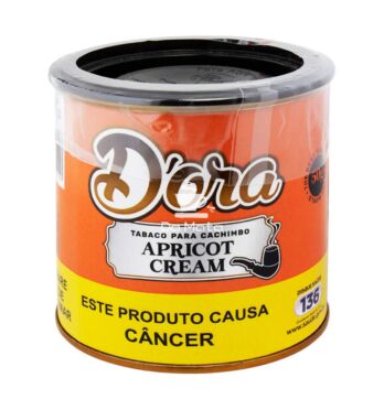 Lata de D'ora Apricot Cream 50g de frente tabacaria da mata