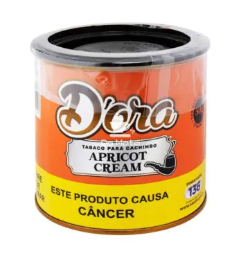 Lata de D'ora Apricot Cream 50g de frente tabacaria da mata