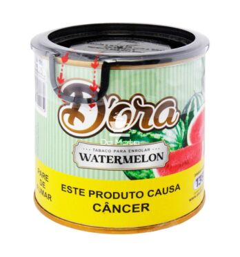 Lata de D'ora Watermelon 50g de frente tabacaria da mata