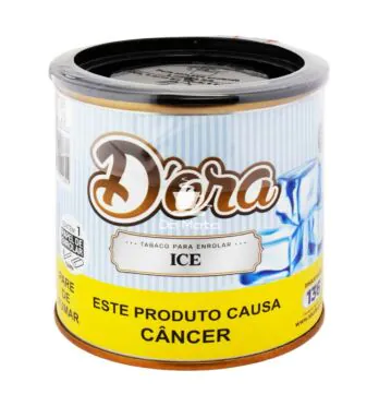 Lata de D'ora Ice 50g de frente tabacaria da mata