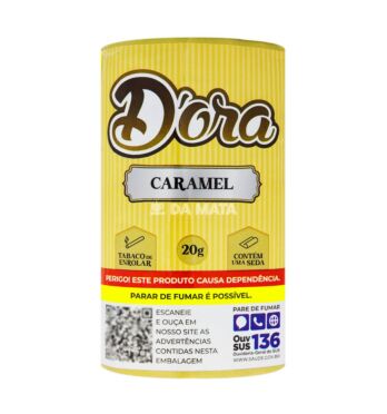 D'ora Caramel 20g de frente tabacaria da mata