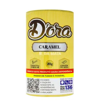 D'ora Caramel 20g de frente tabacaria da mata