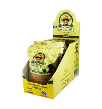 Caixa de Véio Pimenta Virginia Gold 50g de lado tabacaria da mata