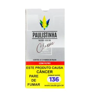 Palheiro Paulistinha Classic c/ Filtro de frente tabacaria da mata 