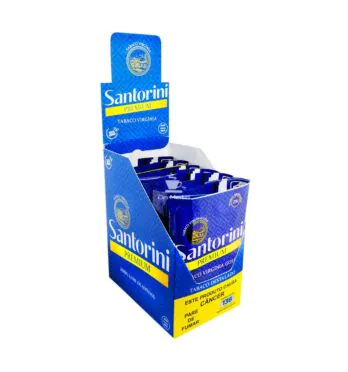Caixa de Santorini Premium Virginia Gold de lado aberta