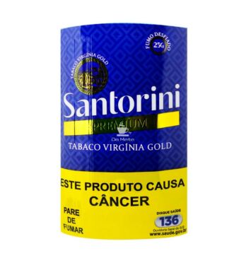 Santorini Premium Virginia Gold 25g de frente