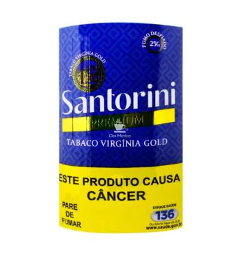Santorini Premium Virginia Gold 25g de frente