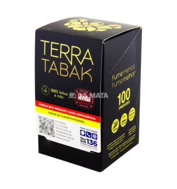 Caixa de Terra Tabak Brown C/ Filtro 6mm C/ 100 un de frente tabacaria da mata 