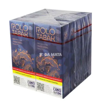 Caixa de Palheiro Rolo Tabak Tradicional de lado tabacaria da mata