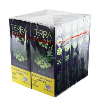Caixa de Terra Tabak Menthol c/ Filtro 6mm fechada tabacaria da mata 
