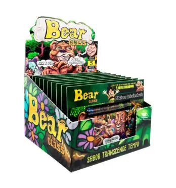 Caixa Piteira De Vidro Bear Glass 6 mm