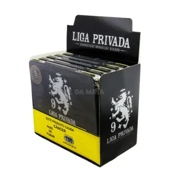 Caixa de Charuto Drew Estate Liga Privada No.9 Coronets de lado tabacaria da mata