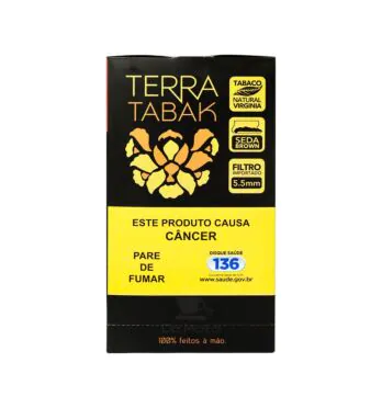 Caixa de Terra Tabak Enrolado Seda Brown
