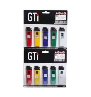 Cartela de Isqueiro GTI Colorido