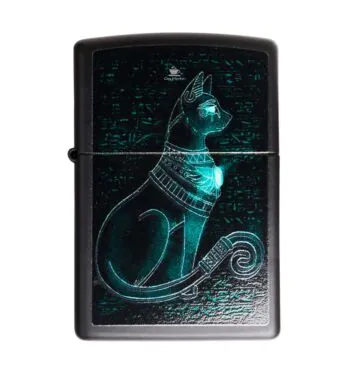 Isqueiro Zippo Spiritual Cat Design 48582 de frente