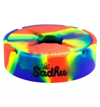 Cinzeiro de Silicone Grande C/Tampa Sadhu Mix De Cores