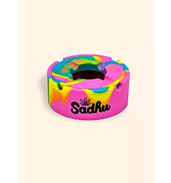 Cinzeiro Silicone Pequeno C/Tampa Sadhu Mix De Cores
